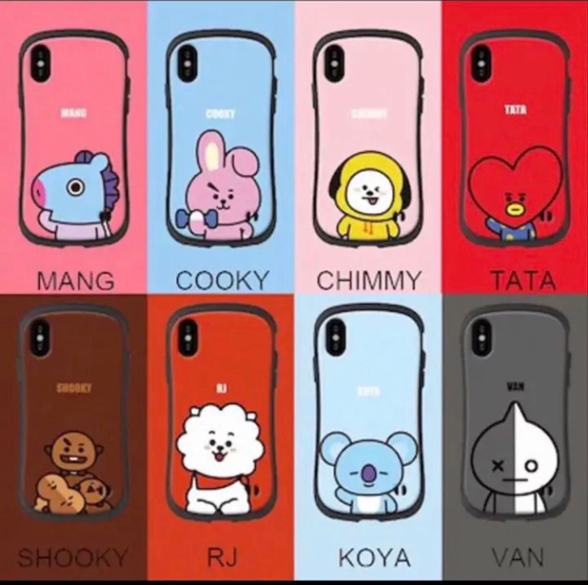 【セール価格】1200円--->750円！！　BT21 BTS TATA iPhoneSE2/SE3 スマホケース  テテ　カバー