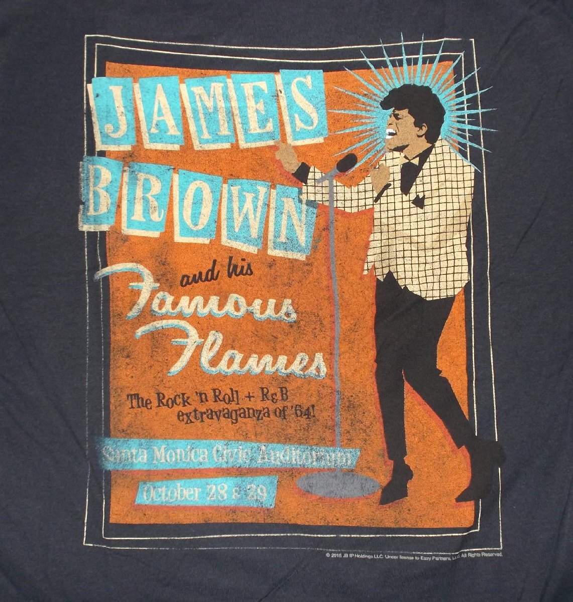 ★ジェームス ブラウン Tシャツ James Brown FAMOUS FLAMES - M 正規品 tami show jb funky soul r&b ソウル_画像5