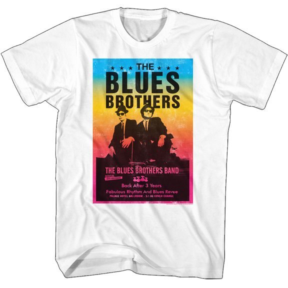 ★ブルース ブラザース Tシャツ Blues Brothers POSTER 白 L 正規品 John Landis soul music スタックス ソウル_画像2