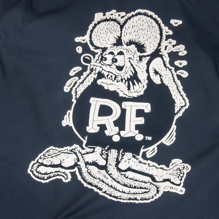 ★ラットフィンク Rat Fink ショート スリーブ ワークシャツ - M 正規品 半袖シャツ mooneyes hot rod_画像4