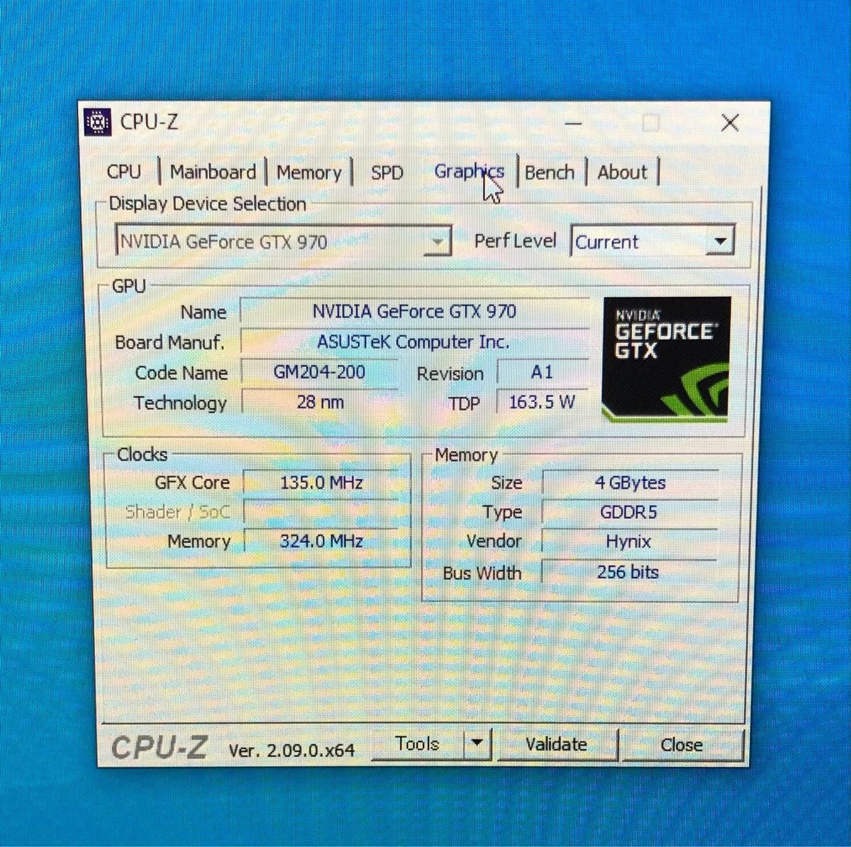 【動作確認済み】ASUS  GeForce GTX 970 4GB 中古品