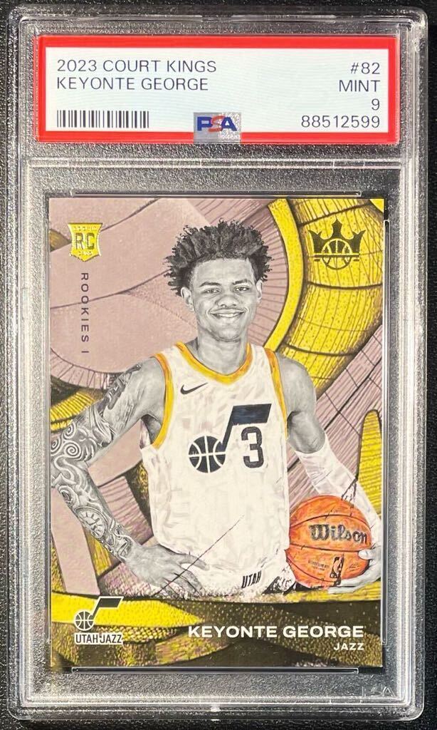 【 RC / PSA 9 Mint 】 Keyonte George 2023-24 Court Kings Rookie Card Level 1 ルーキーカード Utah Jazz Panini NBA_画像1