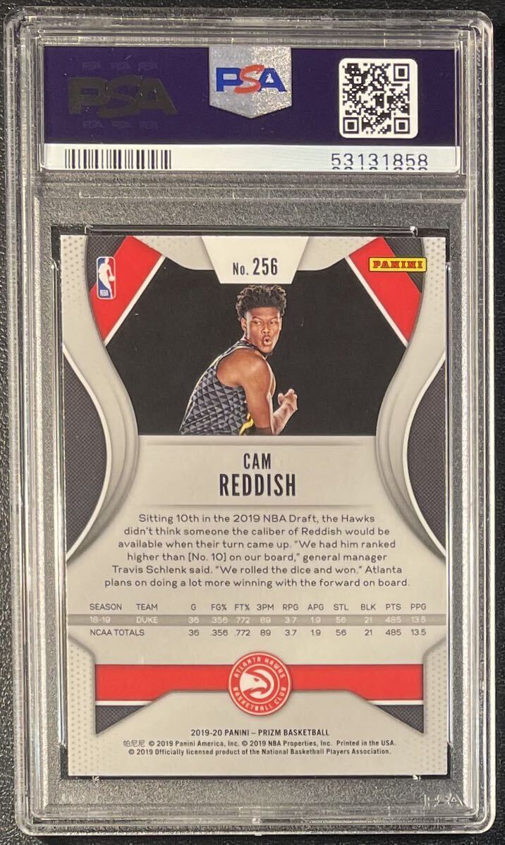 【 RC / PSA 10 Gem Mint 】 Cam Reddish 2019-20 Prizm Photo Variation Rookie Card SP ルーキーカード Hawks Panini NBA_画像2