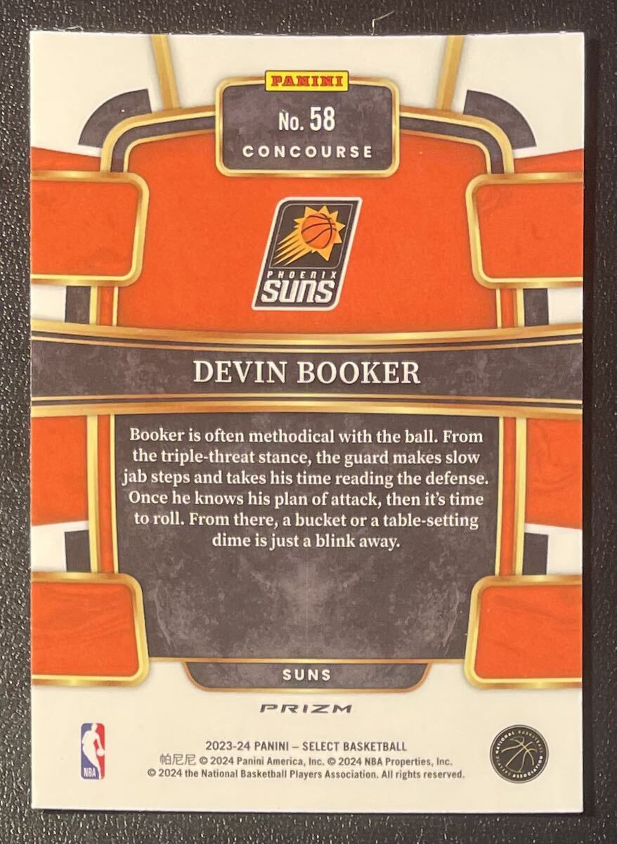 Devin Booker 2023-24 Select Blue Ice Prizm Phoenix Suns Panini NBAの画像2