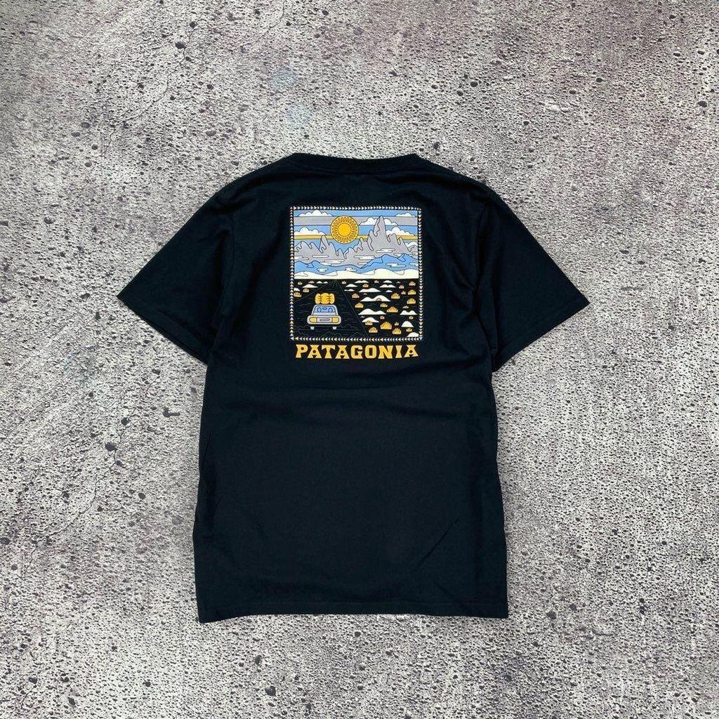 1000円スタート　パタゴニア patagonia Tシャツ　半袖　丸首　背中イラスト　コットン　シンプル　男女兼用　XS-3XL サイズ選択可能　TT165_画像1