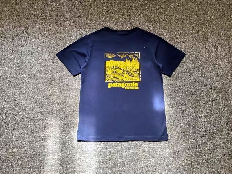 1000円スタート　パタゴニア patagonia Tシャツ　半袖　丸首 背中ロゴ コットン 男女兼用 S-3XL サイズ選択可能 TT156_画像1