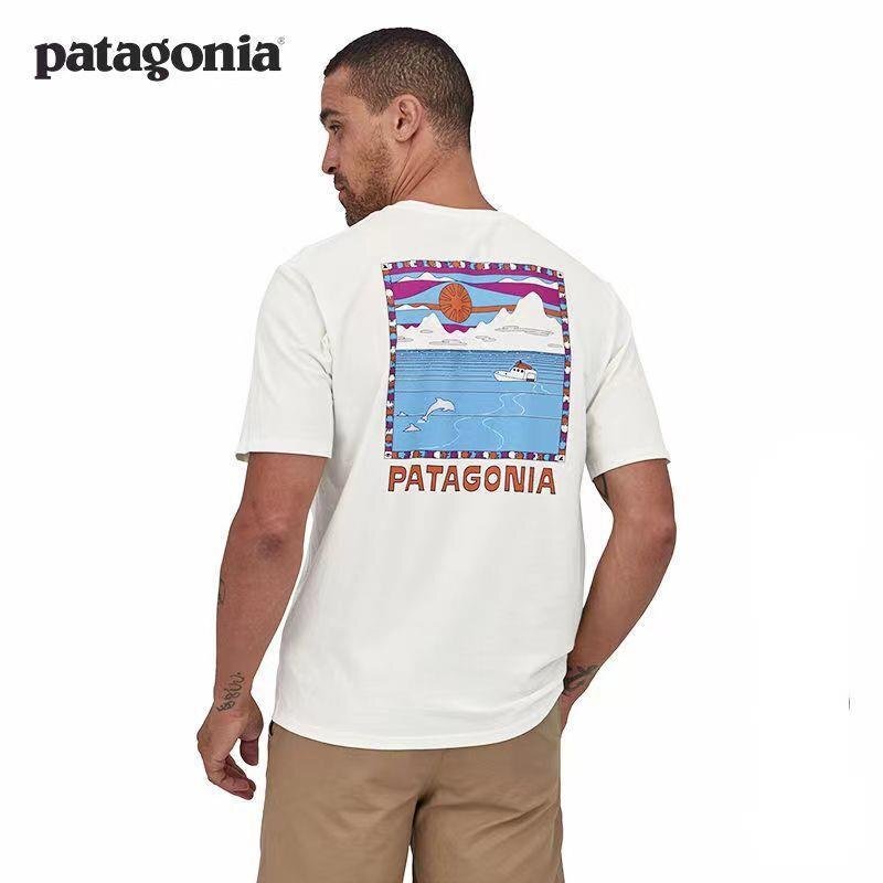 1000円スタート　パタゴニア patagonia Tシャツ　半袖　丸首　背中イラスト　コットン　文字ロゴ　男女兼用　XS-3XL　サイズ選択可能 TT169_画像2