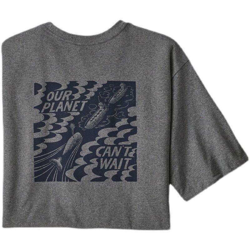 1000円スタート　パタゴニア patagonia Tシャツ　半袖　丸首　背中イラスト　コットン　シンプル　男女兼用　XS-3XL サイズ選択可能 TT164_画像2