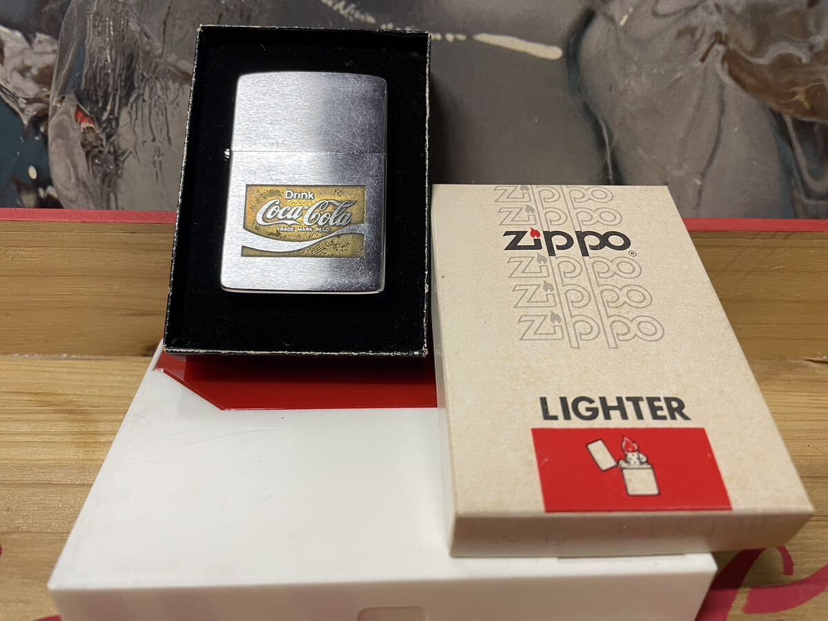 ★Coca-Cola Coke コカ・コーラグッズ ビンテージ雑貨 ジッポーライター ZIPPO中古品 箱入りの画像1
