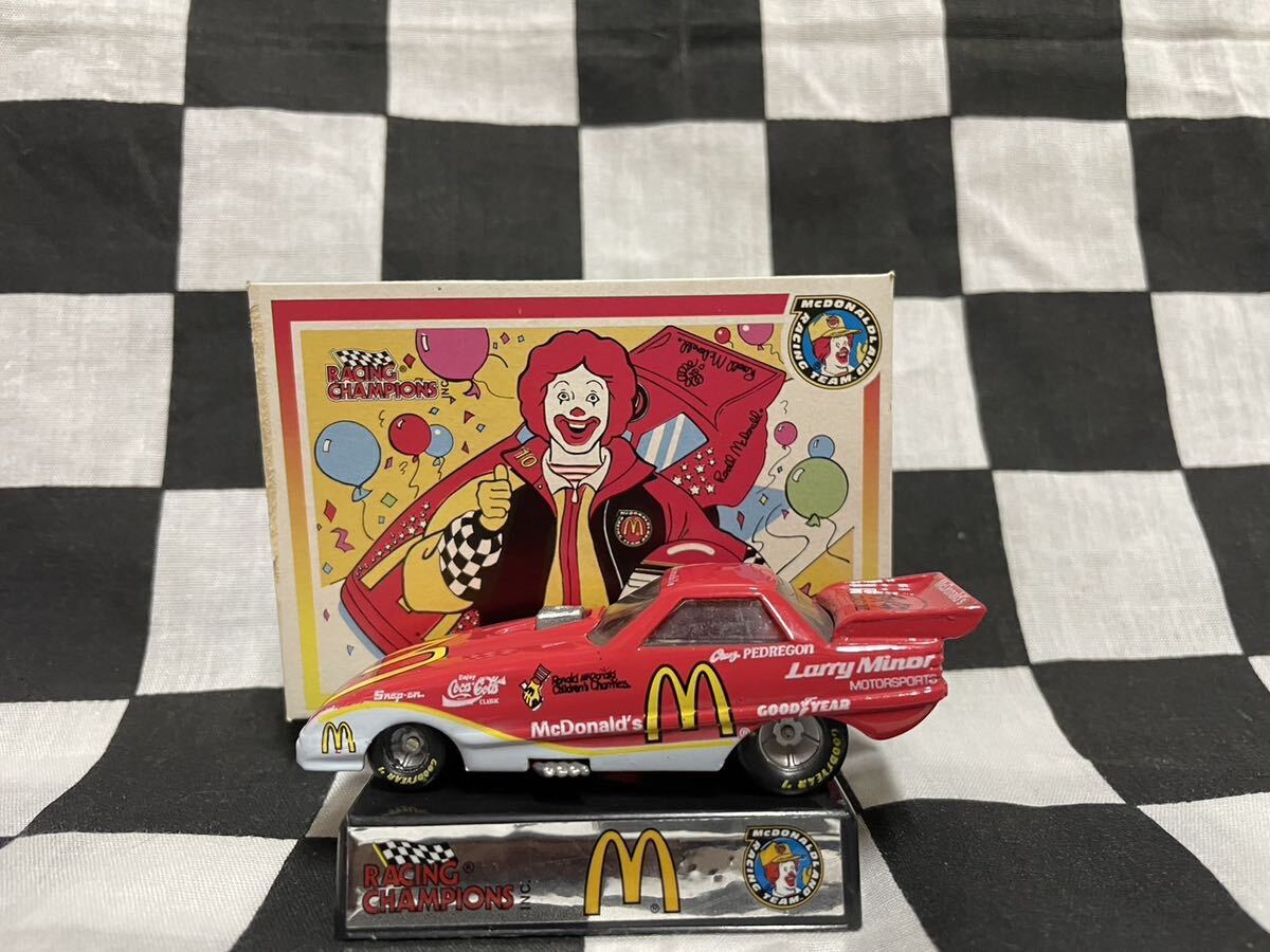  Vintage toy die-cast minicar 1993 year Racing Champion z McDonald's racing team 