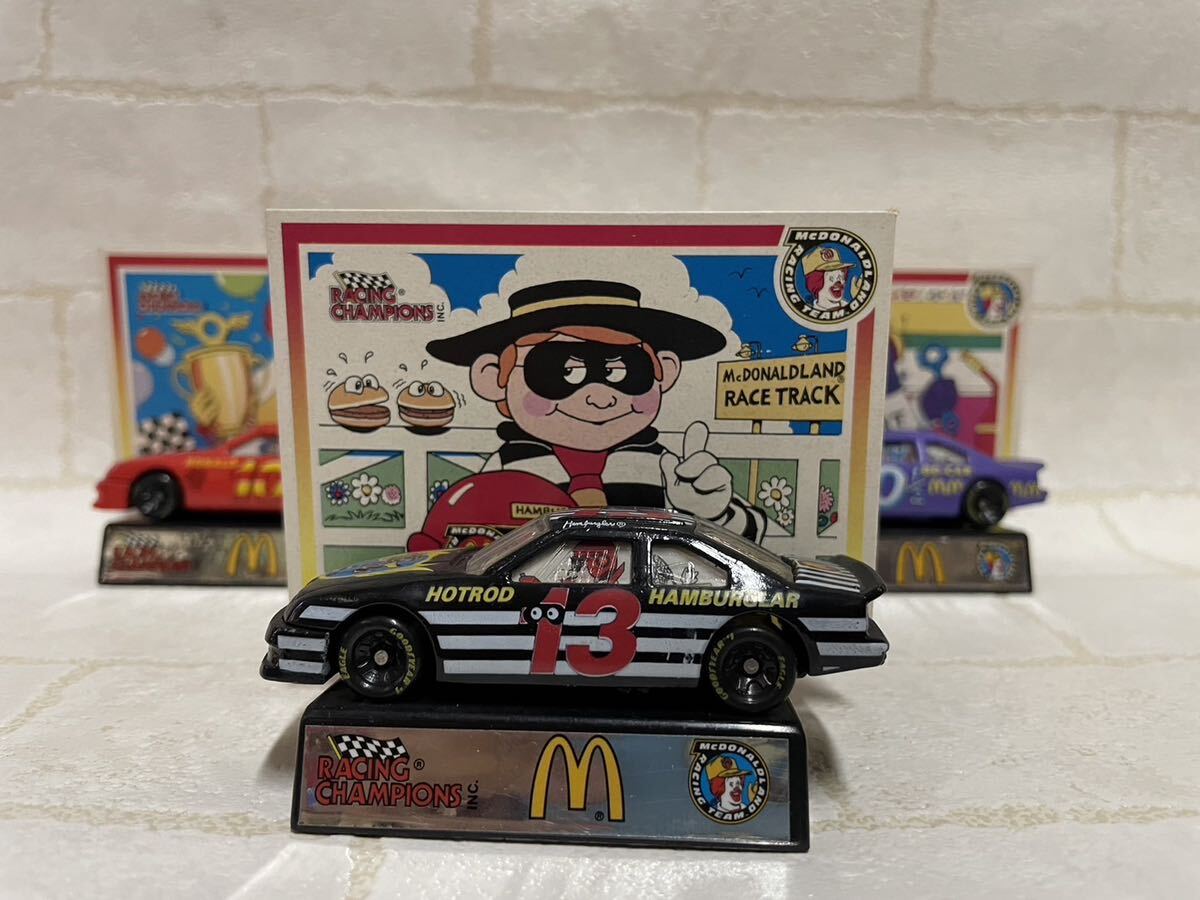 ハンバーグラーMcDONALD LAND RACING ミニカー セット レーシング チャンピオズ マクドナルド 1/64 開封品_画像1