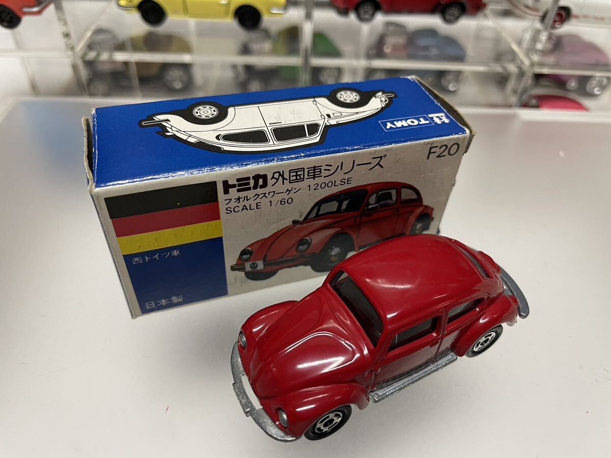 トミカ 外国車シリーズ 青箱F20 フォルスワーゲン ビートル 1200LSE 開封品　赤_画像10