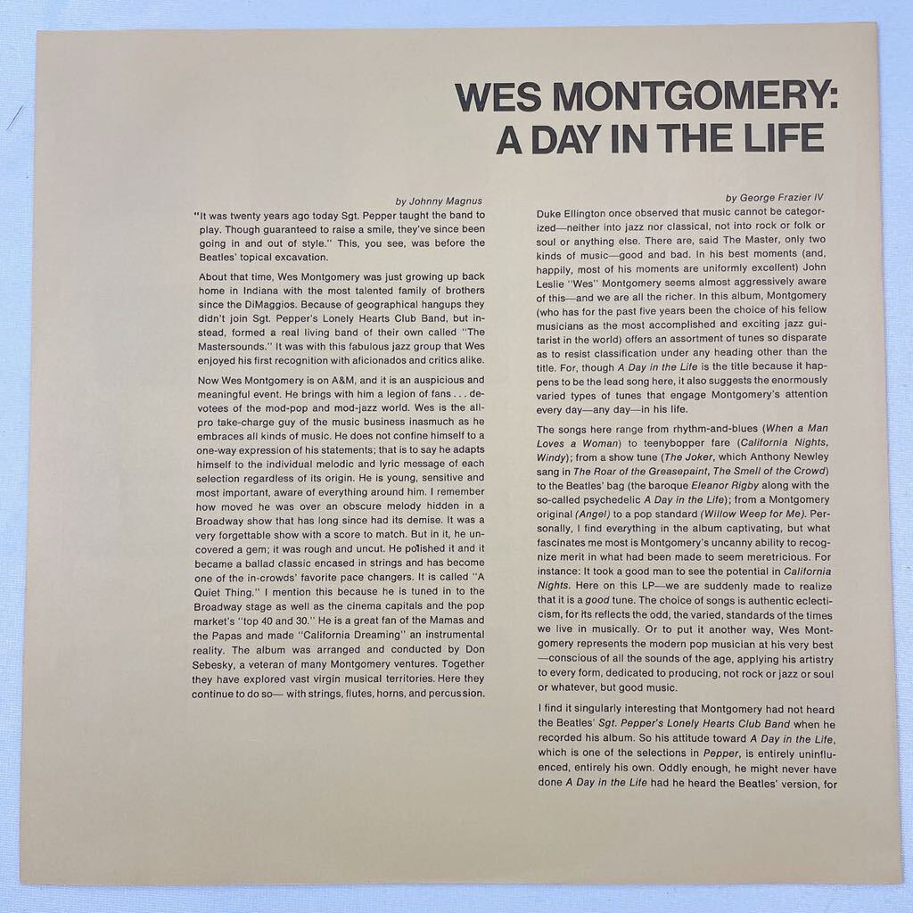 LP A DAY IN THE LIFE / WES MONTGOMERY_画像3