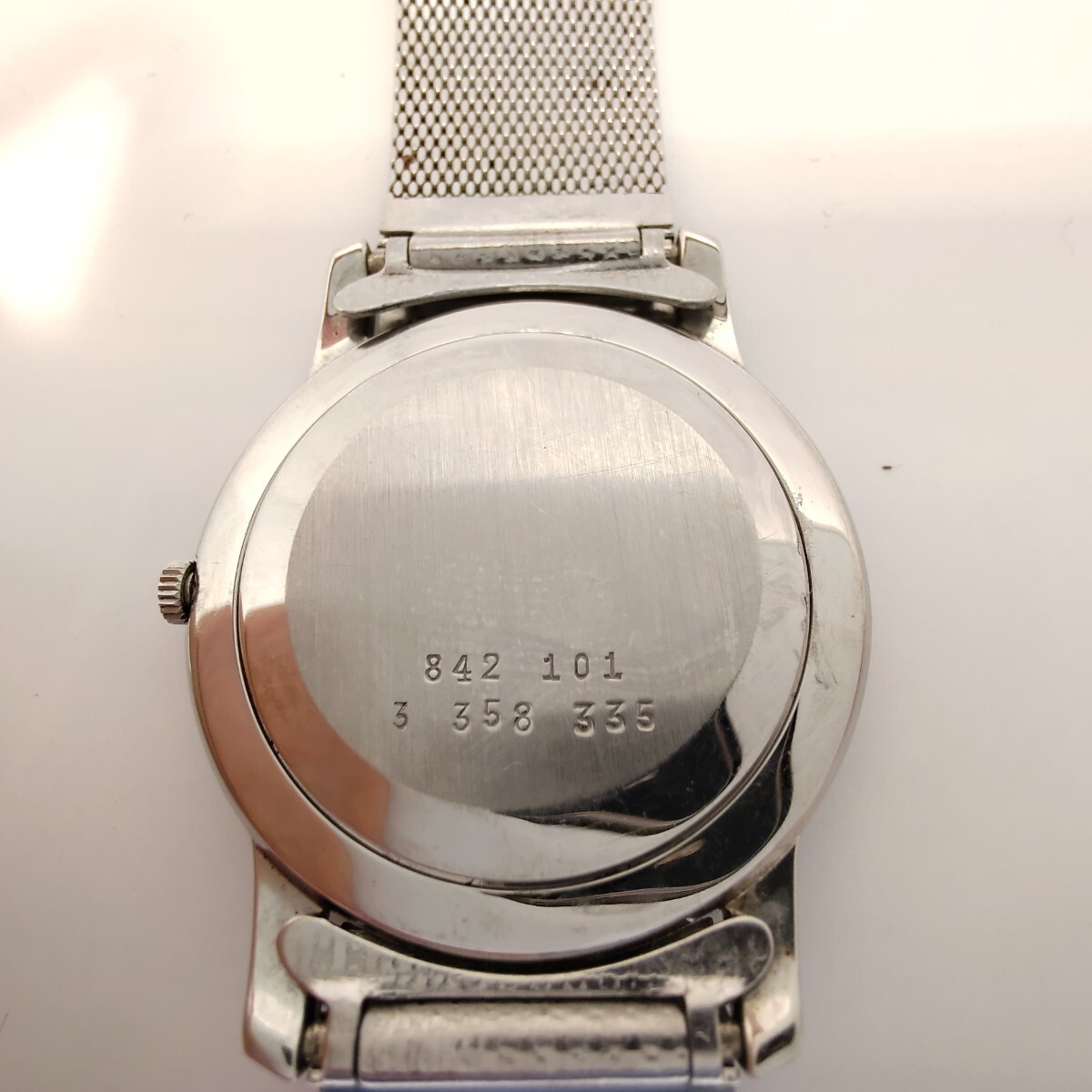 UNIVERSAL GENEVE ユニバーサル ジュネーブ swiss 842 101 手巻き 漢数字インデックス／稼働品☆１円～の画像8