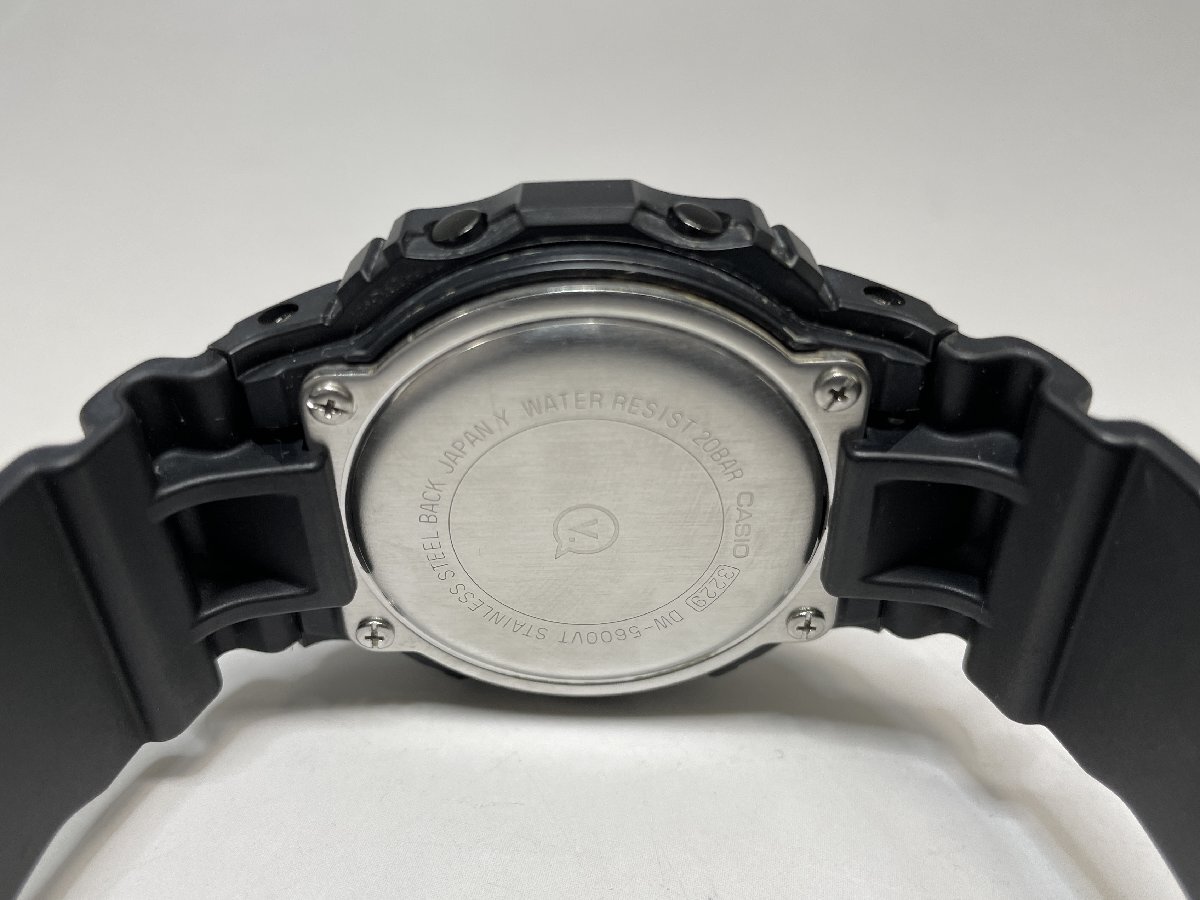 美品 CASIO G-SHOCK ヴァンキッシュコラボ クォーツ腕時計 ブラック DW-5600VT ラバーバンド メンズ 福井県質屋の質セブン_画像9