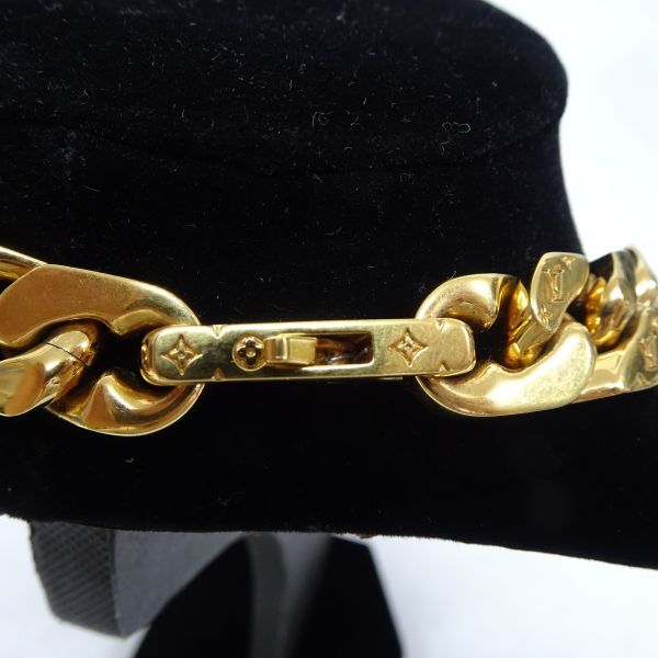tykh 1358-1 295 LOUIS VUITTON Louis Vuitton M00304kolie* цепь links колье Gold цвет унисекс плоский модель 