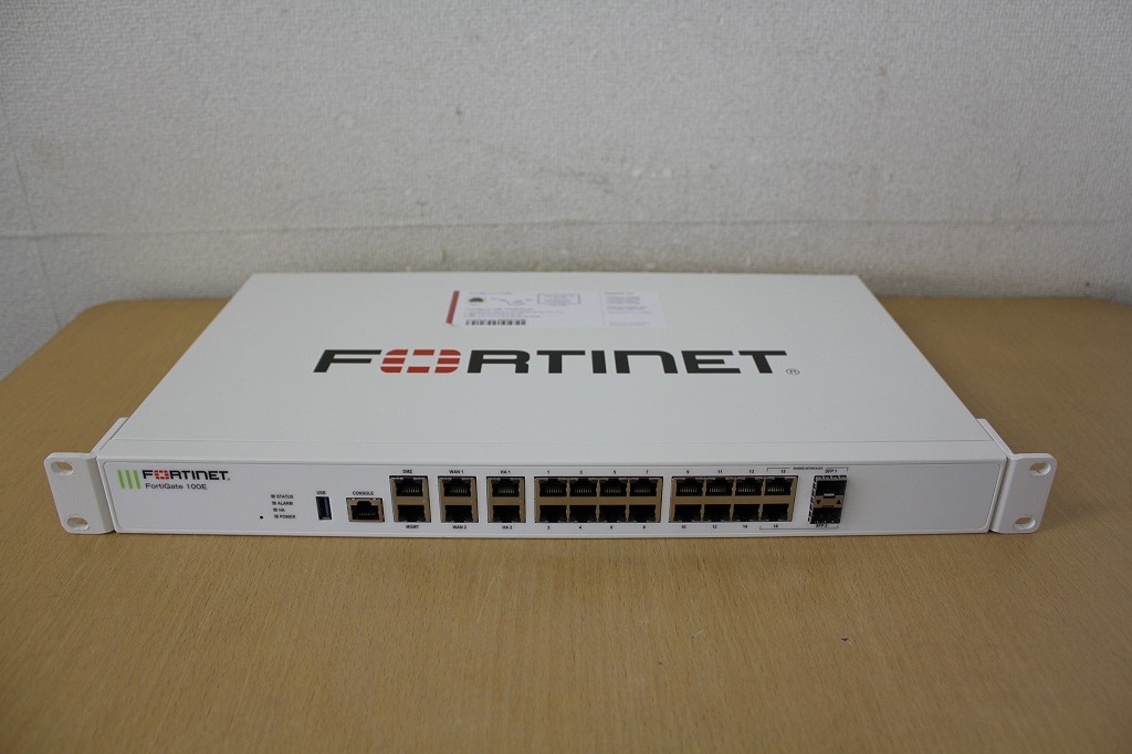 【通電確認済/送料無料】Fortinet/フォーティネット Fortigate-100E (FG-100E) ファイアウォール_画像1