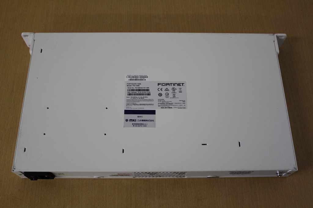 【通電確認済/送料無料】Fortinet/フォーティネット Fortigate-100E (FG-100E) ファイアウォール_画像4