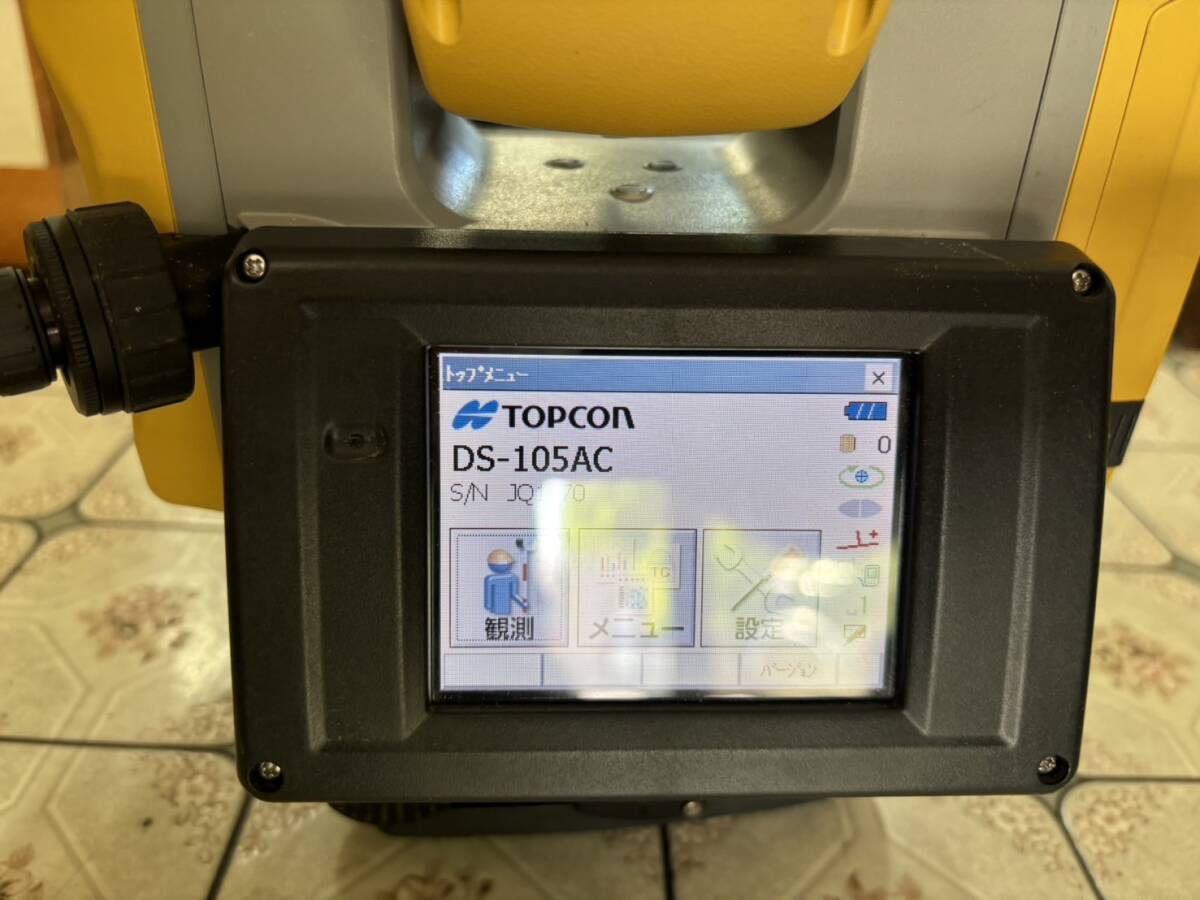 E. トプコン TOPCON DS-105AC トータルステーション ノンプリズム測距 測量器 測定器 7005151211_画像6