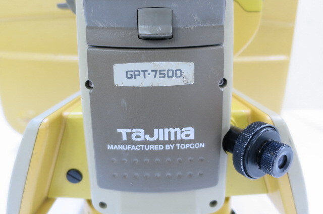 ① TOPCON TAJIMA トプコン TOTAL STATION GPT-7505 GPT-7500 シリーズ トータルステーション ノンプリズム 測量機 7005111211_画像4