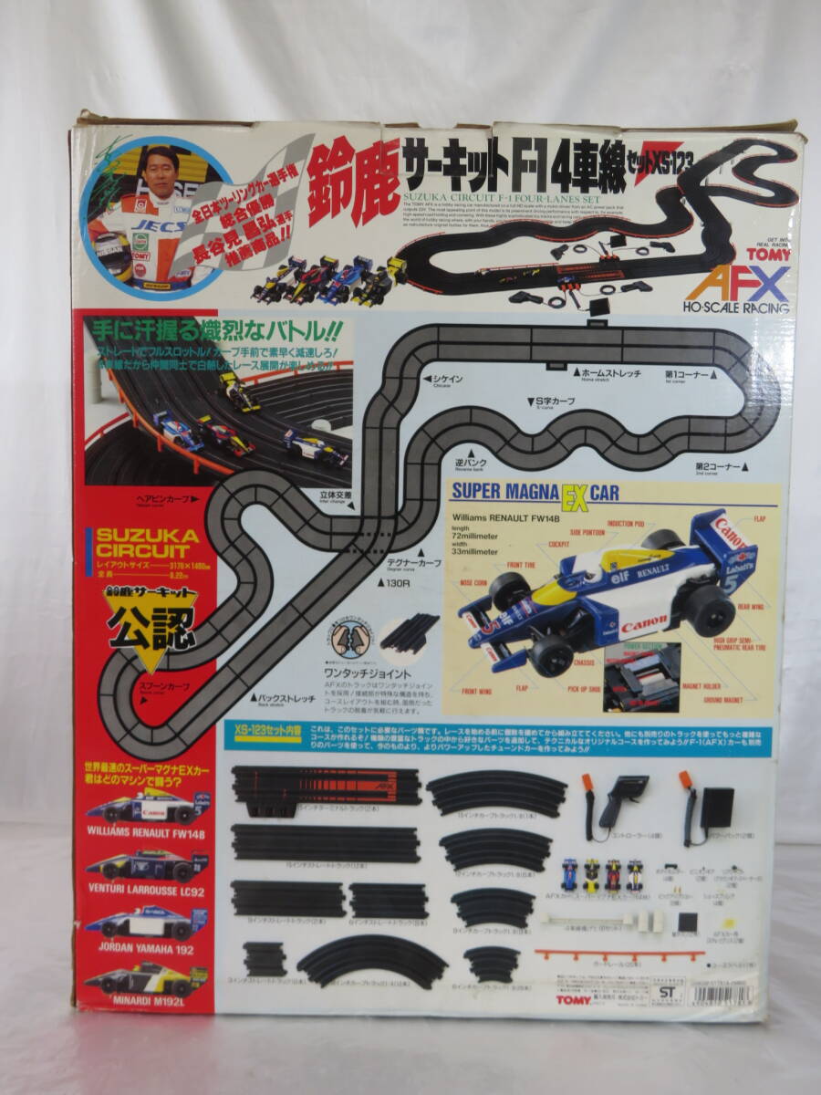 D【玩具】 トミー TOMY AFX 鈴鹿サーキット F-1 ４車線セット XS-123 スロットカーマシン コースセット 希少品 現状品の画像10