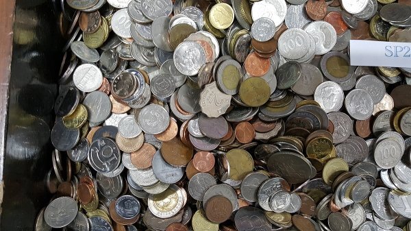 SP21　外国コイン、アメリカ、ユーロ、中国、韓国など小銭、雑銭　17,526g　17.5kg以上_画像5