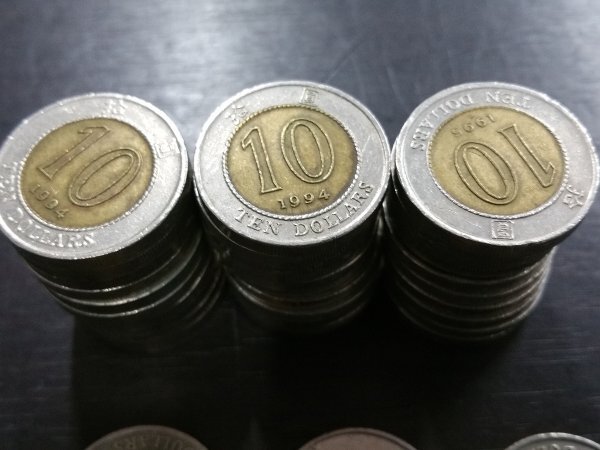 0501S41　世界のコイン　硬貨　香港　10ドル　5ドル　2ドル など　おまとめ_画像4