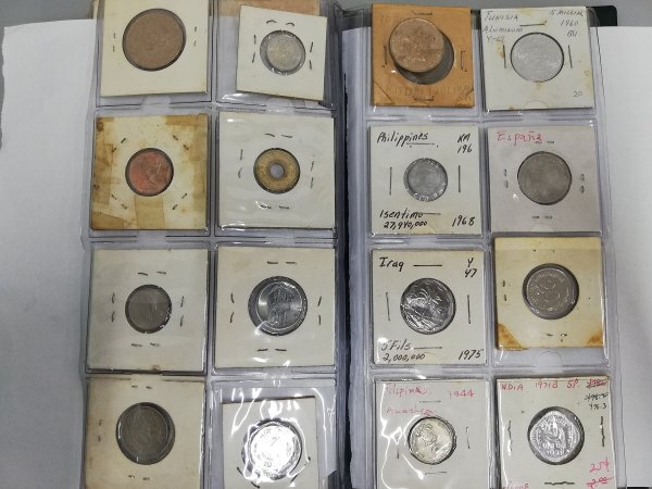 0502B7 世界のコイン 硬貨 コインアルバム アメリカ スイス インド スウェーデン イギリス アルゼンチン などの画像6