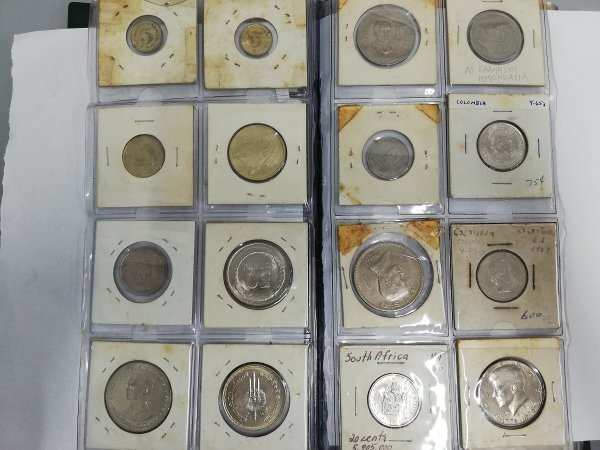 0502B7 世界のコイン 硬貨 コインアルバム アメリカ スイス インド スウェーデン イギリス アルゼンチン などの画像10
