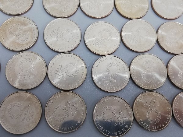 0503B232 Япония памятная монета Tokyo 2020 Olympic состязание собрание памятная монета 100 иен . суммировать 60 листов * дополнение фотография есть 