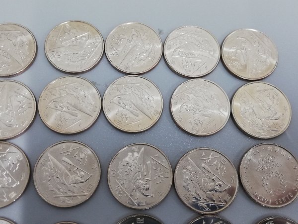 0503B232 Япония памятная монета Tokyo 2020 Olympic состязание собрание памятная монета 100 иен . суммировать 60 листов * дополнение фотография есть 
