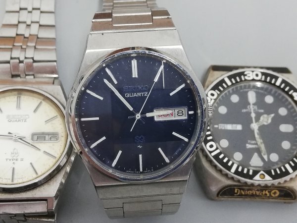 0503B47　時計　腕時計　ジャンク品　おまとめ　SEIKO　バーバリー　ELGIN　SPALDING　CITIZEN_画像9