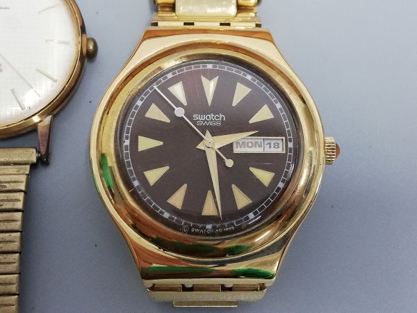 0503B258　時計　腕時計　ジャンク品　おまとめ　SEIKO　JUNGHANS　BORUGA　SWATCH　など_画像9