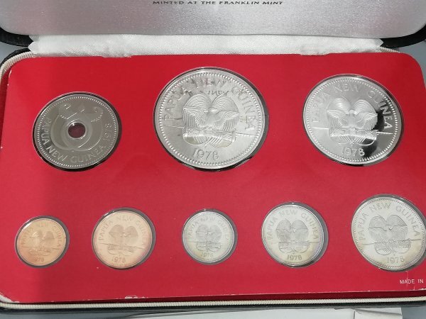 0503B252　世界のコイン　記念硬貨　おまとめ　パプアニューギニア　1978　ベリーズ　1976　ヴァージン諸島　1973_画像5