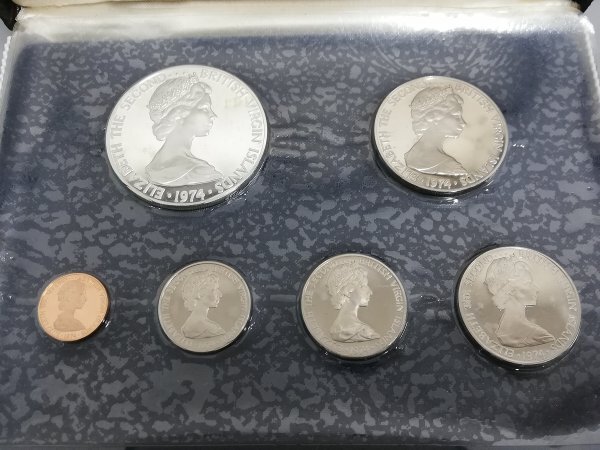0503B246　世界のコイン　記念硬貨　おまとめ　ヴァージン諸島　パプアニューギニア　バハマ　1974　1975_画像5