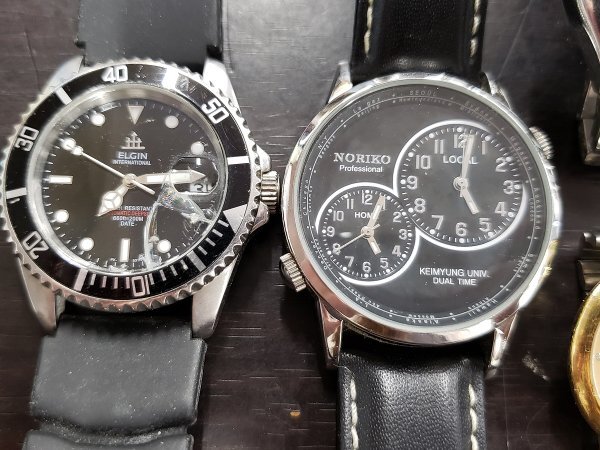 0503M40　時計　腕時計　ジャンク品　おまとめ　ELGIN　TECHNOS　アニエスベー　SEIKO　TOWN＆COUNTRY　など_画像3