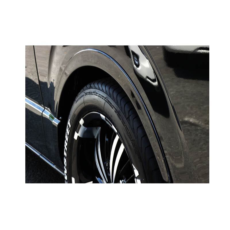 ハイエース２００系 スタイリッシュフェンダー 車検対応品 標準・ワイドボディ車対応 オーバーフェンダー レジアスエース　未塗装品　3_画像4