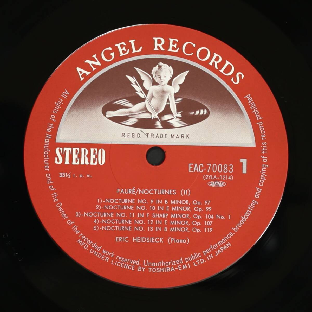 【帯付LP-SET】エリック・ハイドシェック/フォーレ:夜想曲 全曲 セット(並良品,ANGEL,Eric Heidsieck)_画像6