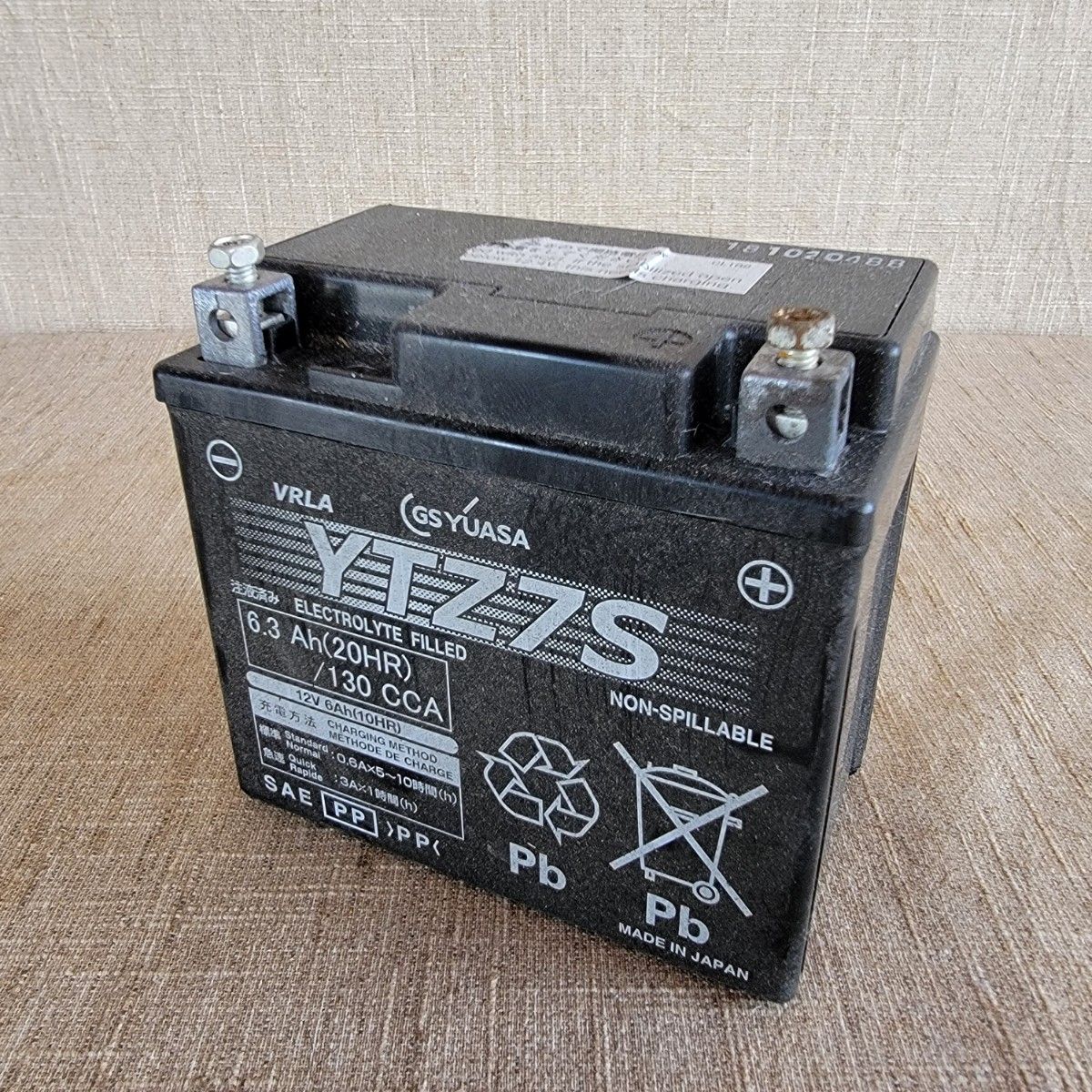 GS YUASA 純正バッテリー 12V YTZ7S 日本製 中古 ユアサ