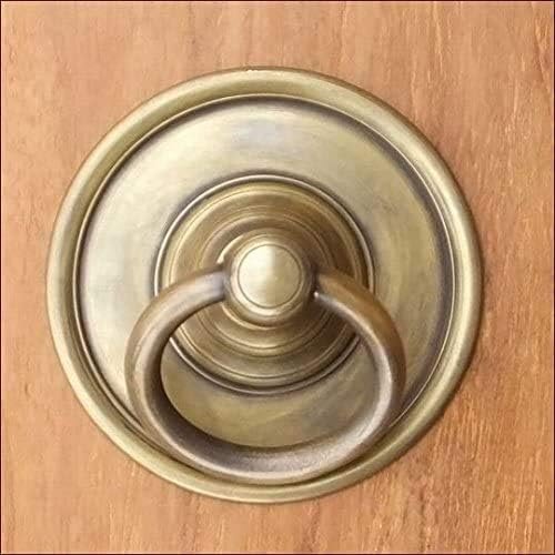  brass handle handle metal fittings door knob cover furniture cabinet steering wheel drawer antique brass | brass )No.027