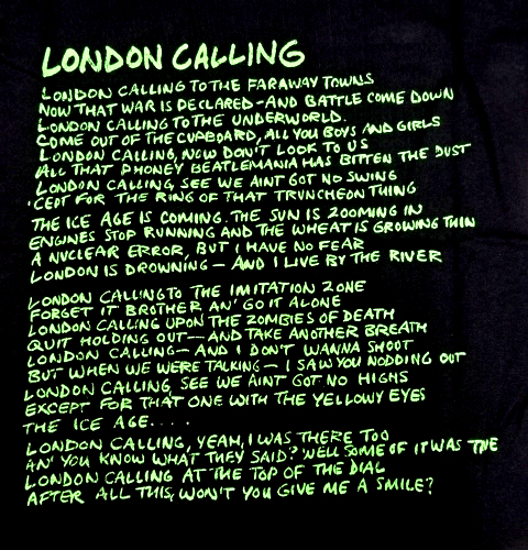 S 未使用【2004 The Clash LONDAN CALLING Tee Black ザ クラッシュ ロンドン コーリング Tシャツ ブラック バンドTシャツ ロックTシャツ】_画像6