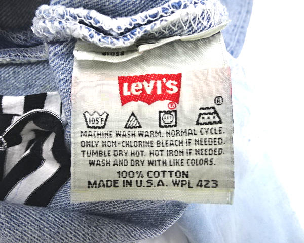 W32【Levi's リメイクデニムパンツ Levi's 501-0193 520 0994 78000-4 MADE IN U.S.A. 米国製 94年製 90年代 リーバイス デニムパンツ】_画像9