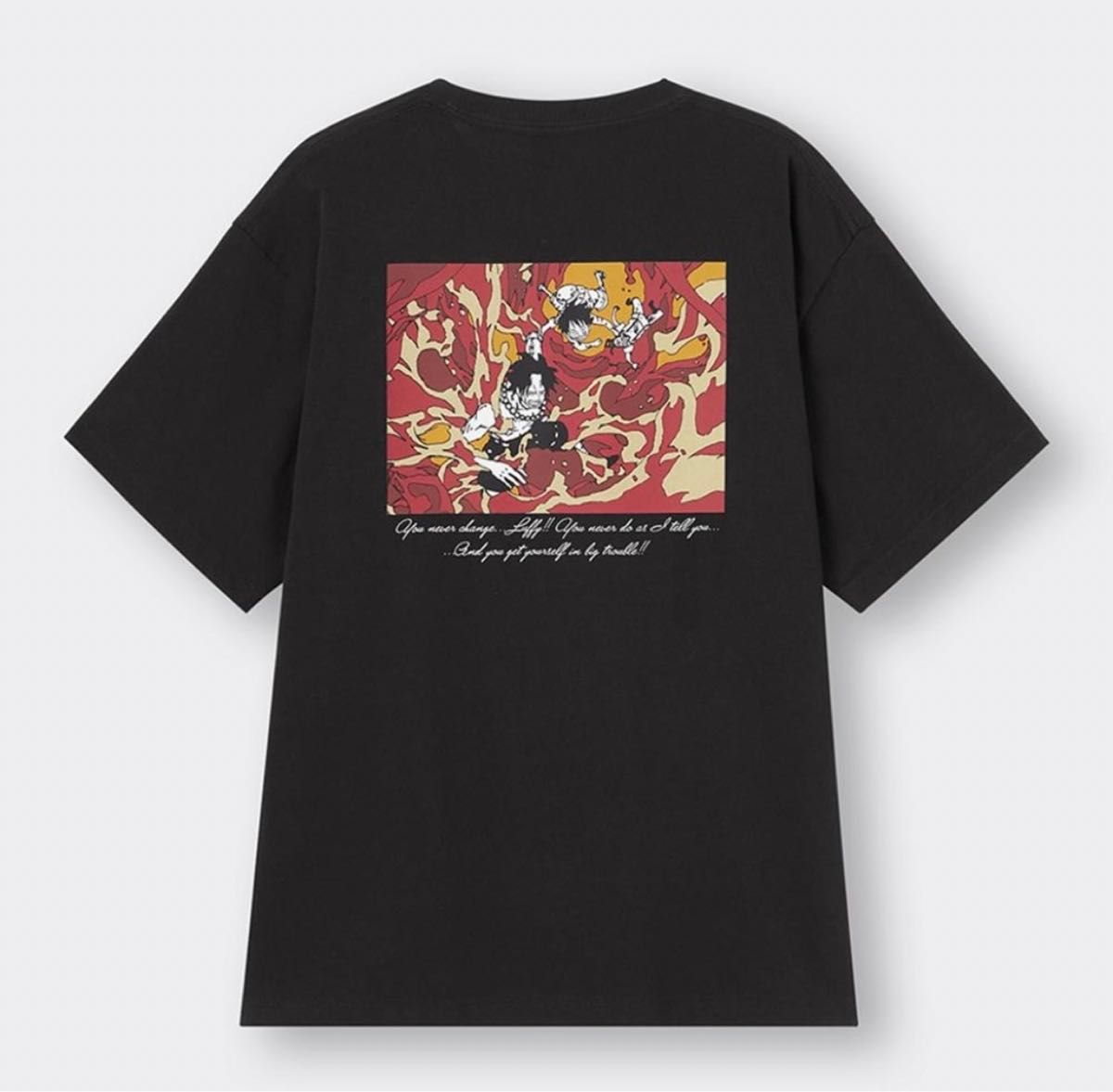 【M】GU ワンピース　ONE PIECE  コラボTシャツ　エース