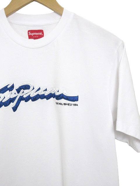 シュプリーム Supreme Tシャツ シャドー スクリプト ロゴ 半袖 22aw Shadow Script S/S Top ホワイト size S メンズ_画像3