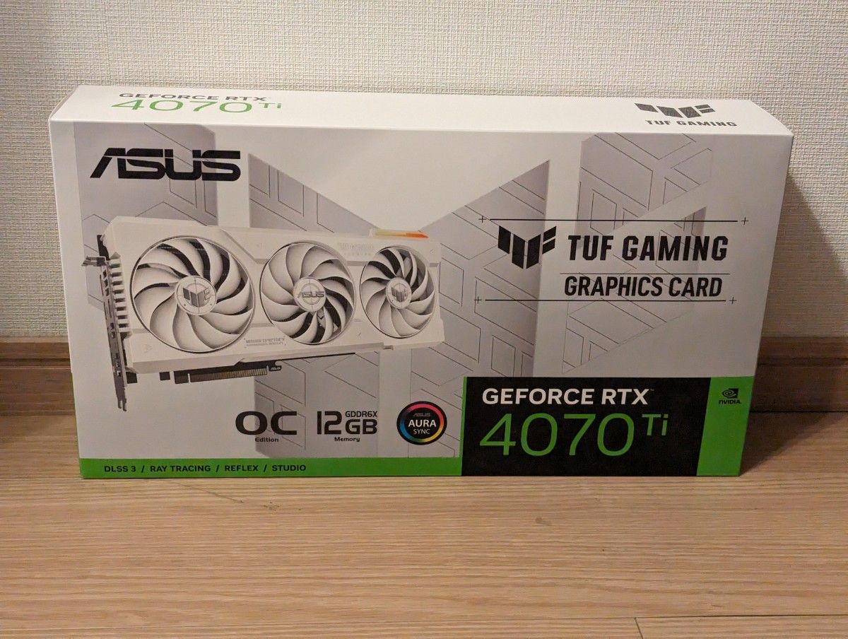 【新品未開封】TUF-RTX4070TI-O12G-WHITE-GAMINGASUS