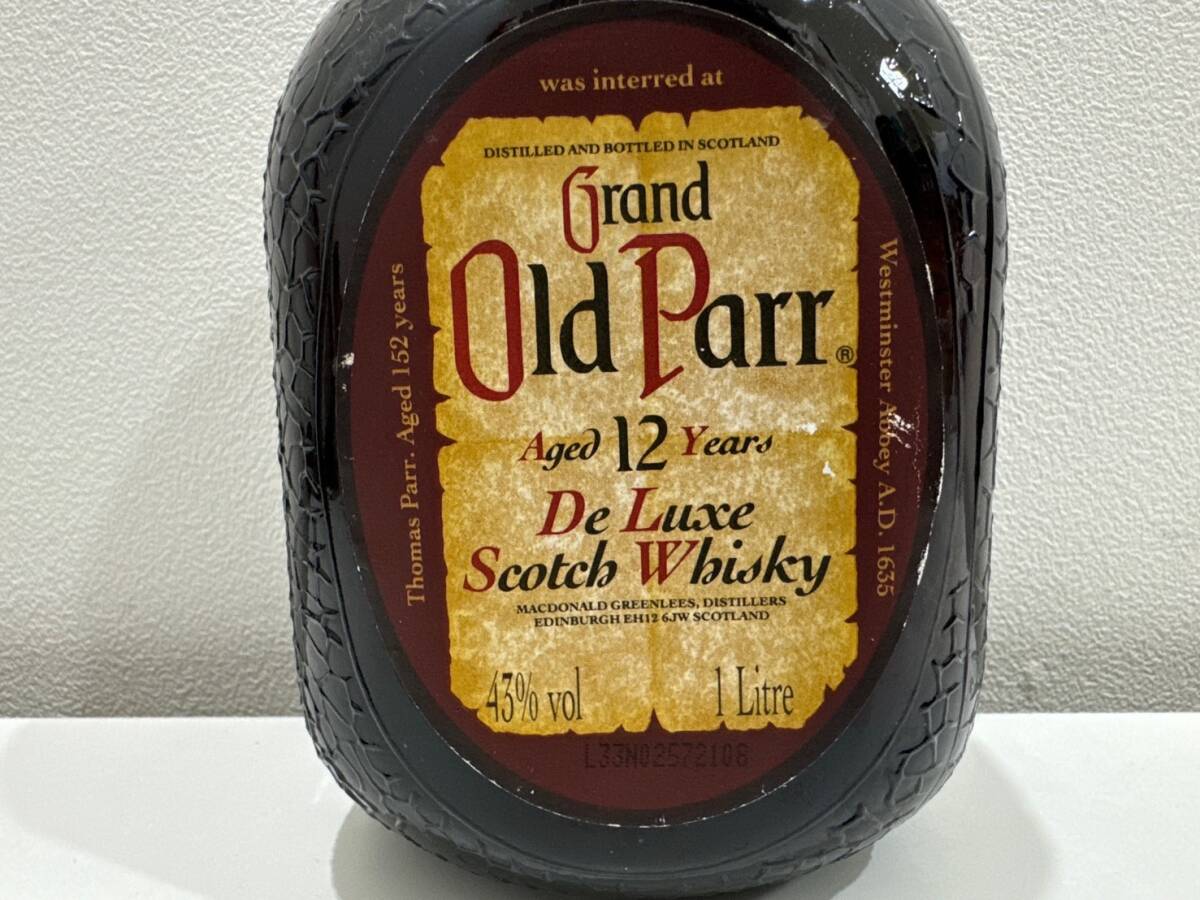 1円～ 未開栓 Grand Old Parr/グランド オールドパー 12年 スコッチ ウイスキー 1000ml 43％(2)の画像7