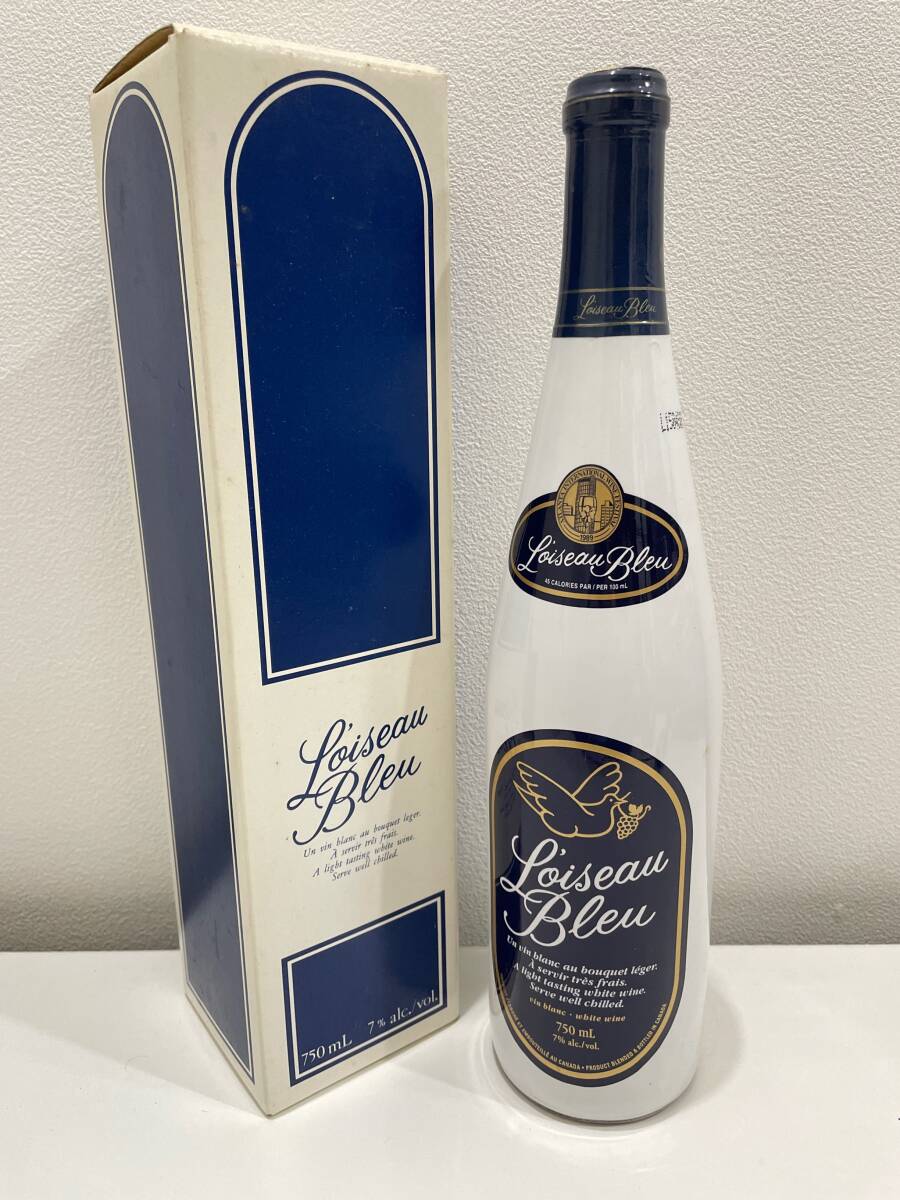 1円～ 未開栓 Loiseau Bleu/ロワゾブリュ 果実酒 750ml 7% カナダワイン 箱付_画像1