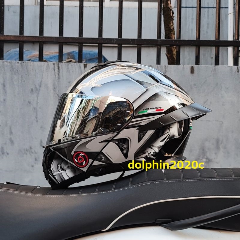 バイク ダブルレンズ フリップアップ フルフェイスヘルメット システムヘルメット M~3XLサイズ選択可 サイズ：Lの画像3