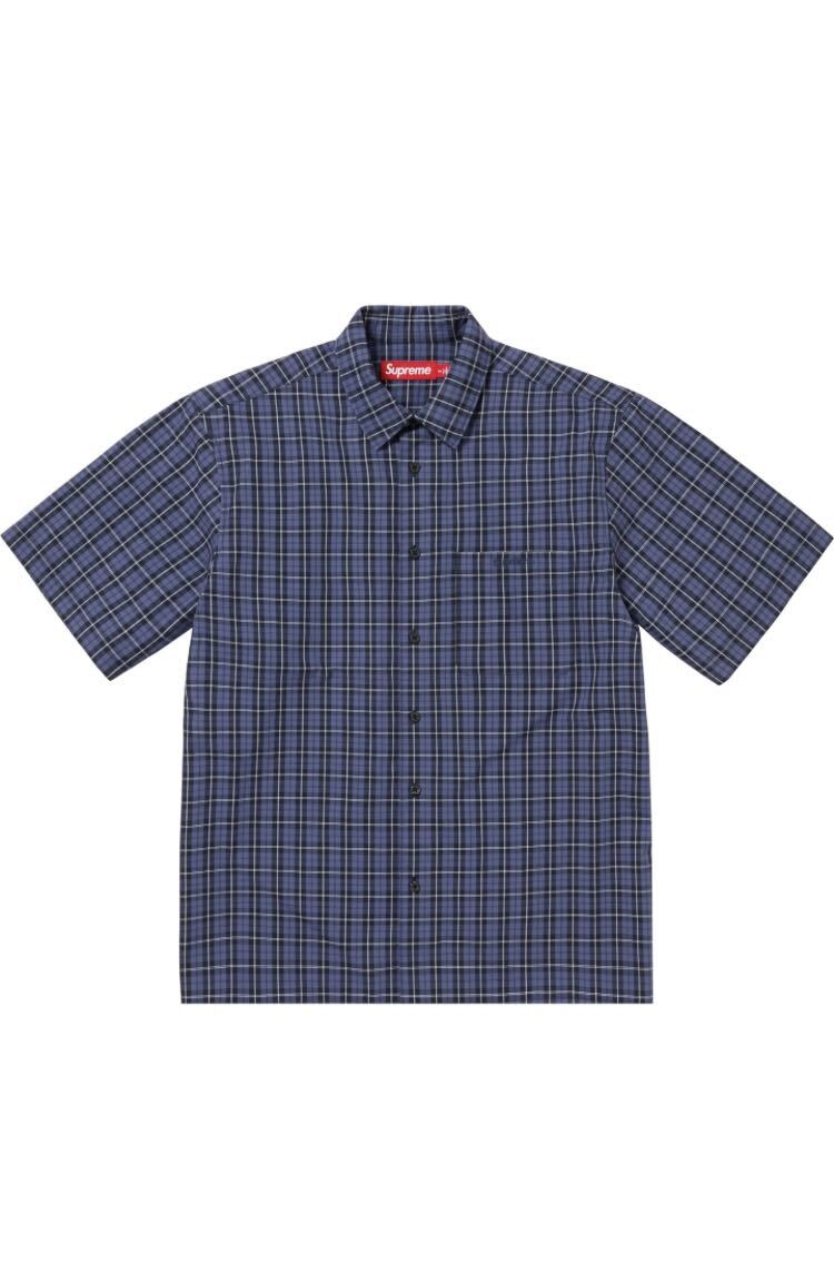 新品未使用　supreme 24ss newjeans ヘリン　着用　Loose Fit Mini Plaid S/S Shirt XL_画像1