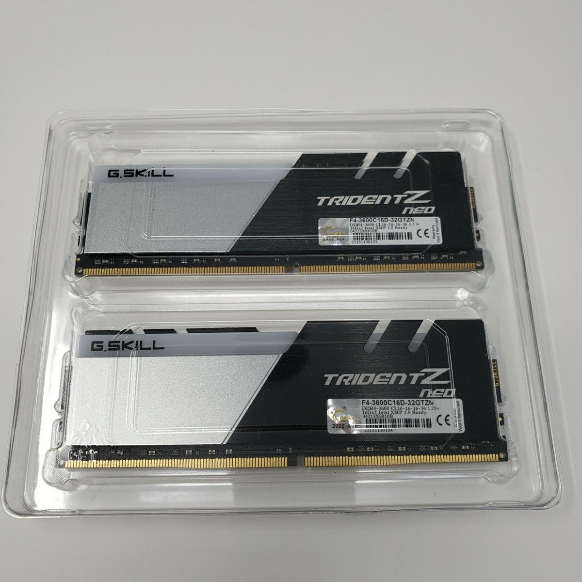 G.SKILL Trident Z Neo DDR4-3600 16GBx2枚